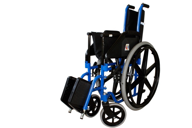 Rainbow wheelchair folded