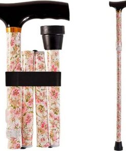 Adjustable folding walking canes