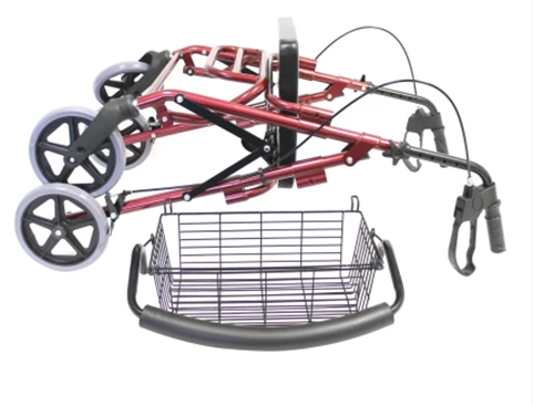 4 Wheel Rollator with Seat and Foot Support - Image 2